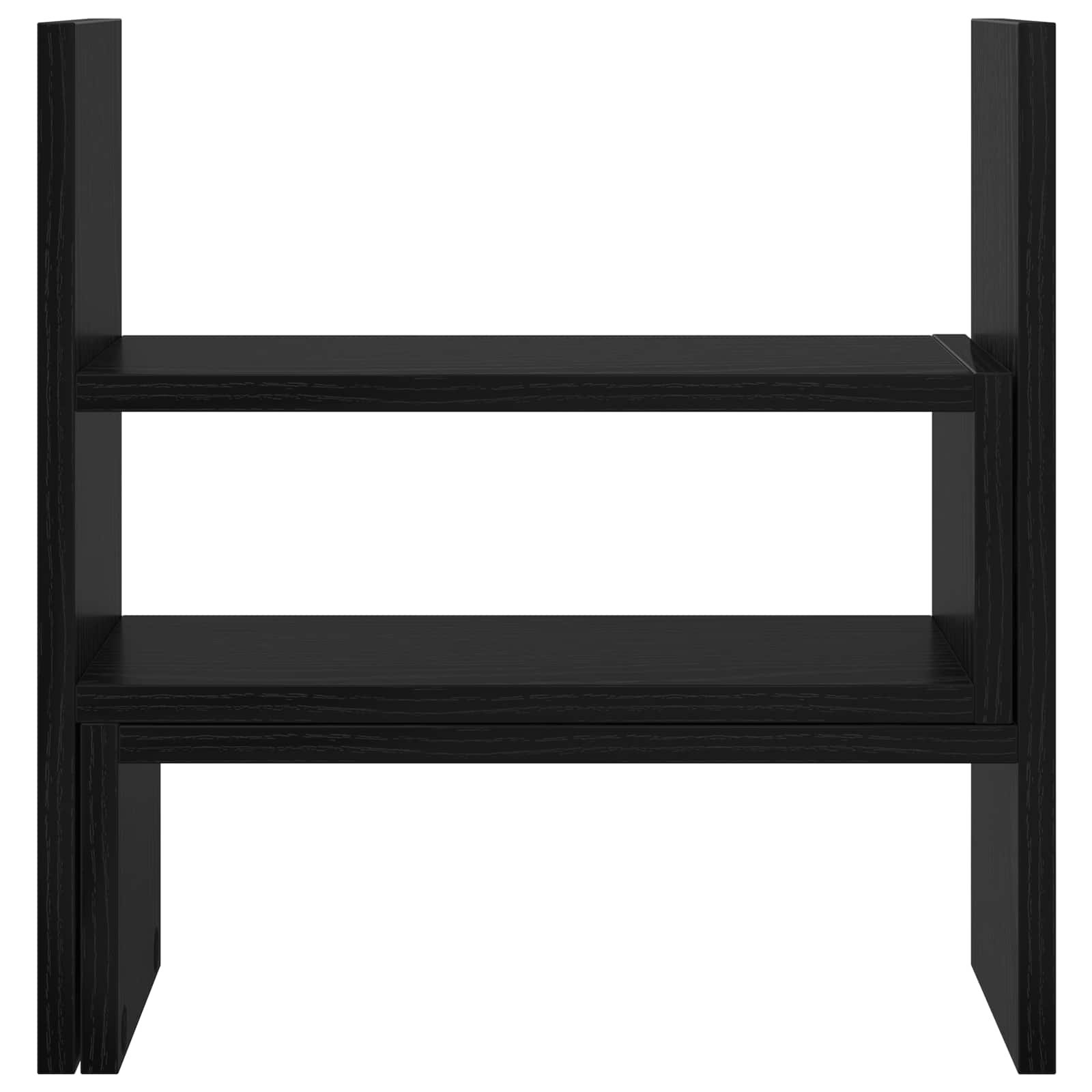 Soporte de Escritorio para Monitor Roble Negro 40 x 17 x 41 cm
