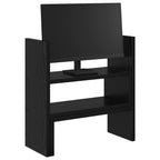 Soporte de Escritorio para Monitor Roble Negro 40 x 17 x 41 cm