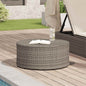 Mesa de Café para Exterior Gris Ø 68 x 30 cm ratán sintético