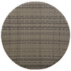 Mesa de Café para Exterior Gris Ø 68 x 30 cm ratán sintético