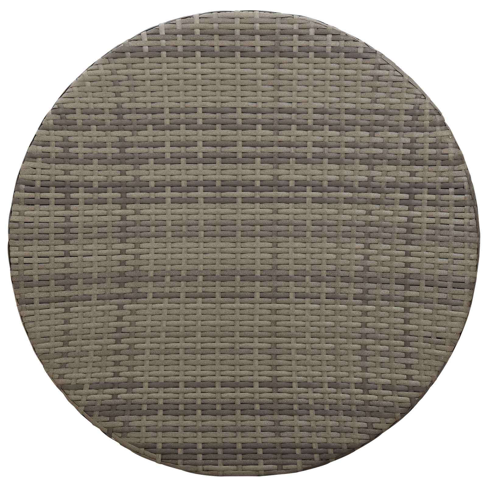 Mesa de Café para Exterior Gris Ø 68 x 30 cm ratán sintético