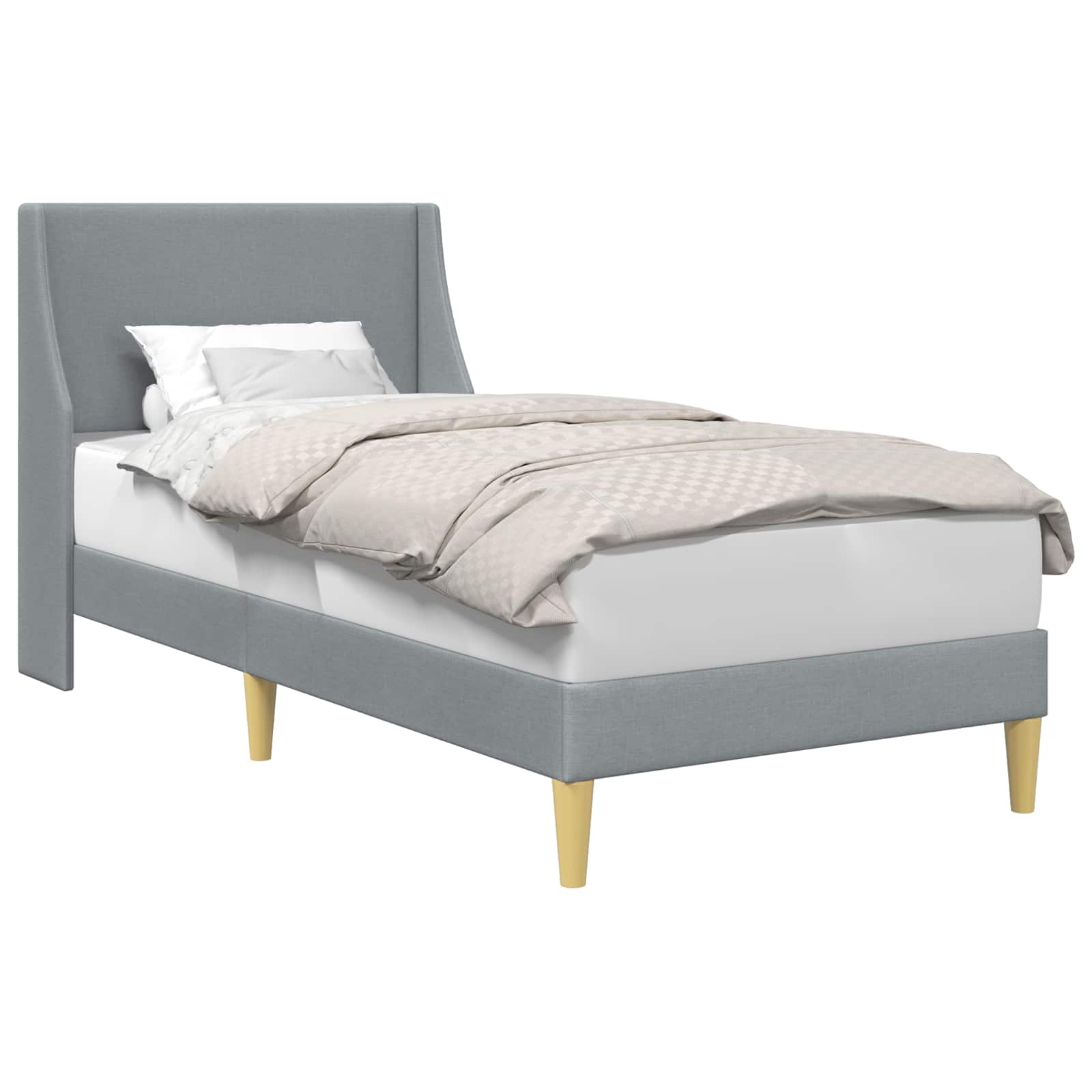 Estructura de cama con cabecera placa de conexión