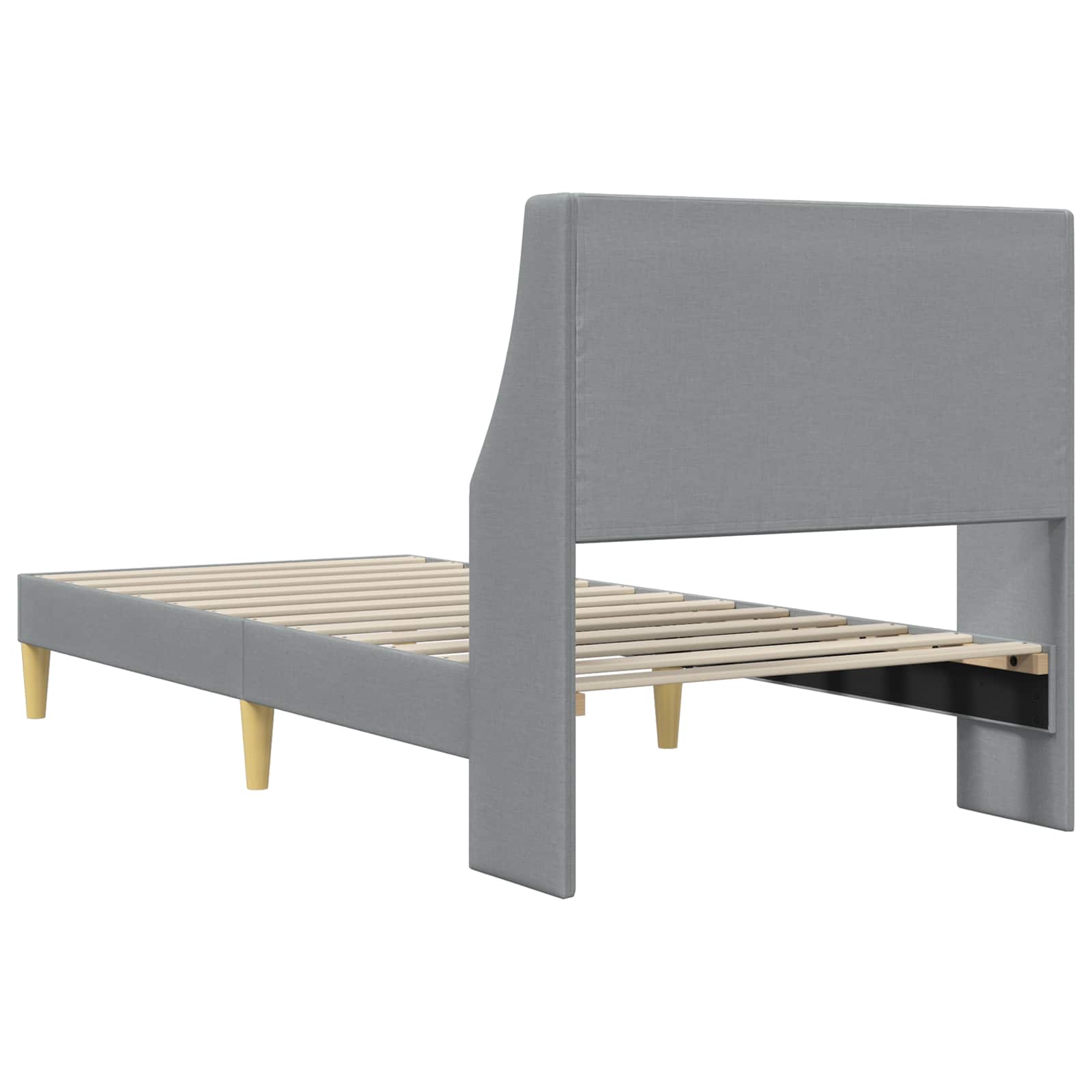 Estructura de cama con cabecera placa de conexión