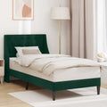 Estructura de cama Verde oscuro 100 x 200 cm Terciopelo