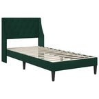 Estructura de cama Verde oscuro 100 x 200 cm Terciopelo
