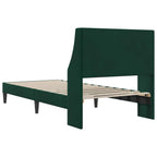 Estructura de cama Verde oscuro 100 x 200 cm Terciopelo
