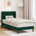 Estructura de cama Verde oscuro 100 x 200 cm Terciopelo