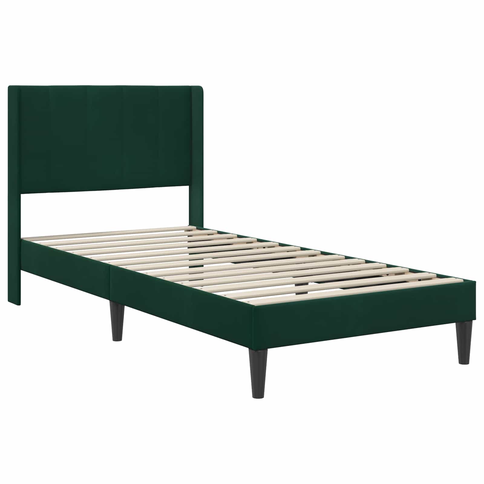 Estructura de cama Verde oscuro 100 x 200 cm Terciopelo