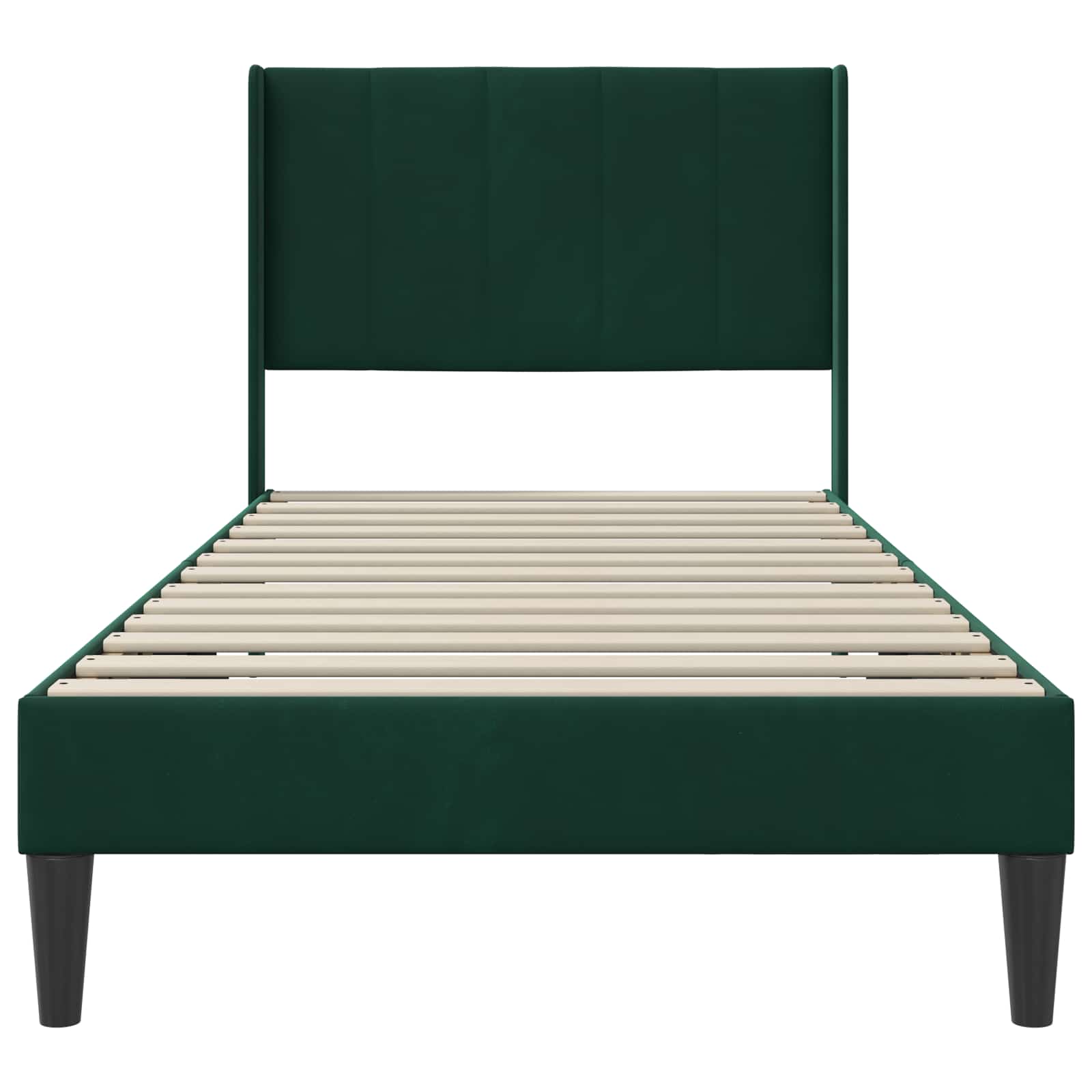 Estructura de cama Verde oscuro 100 x 200 cm Terciopelo