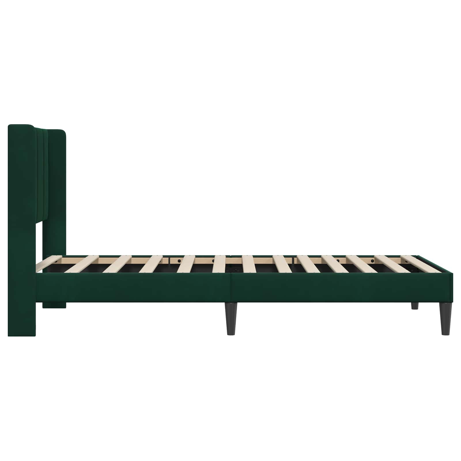 Estructura de cama Verde oscuro 100 x 200 cm Terciopelo
