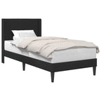 Estructura de cama con cabecera Negro 100 x 200 cm Terciopelo