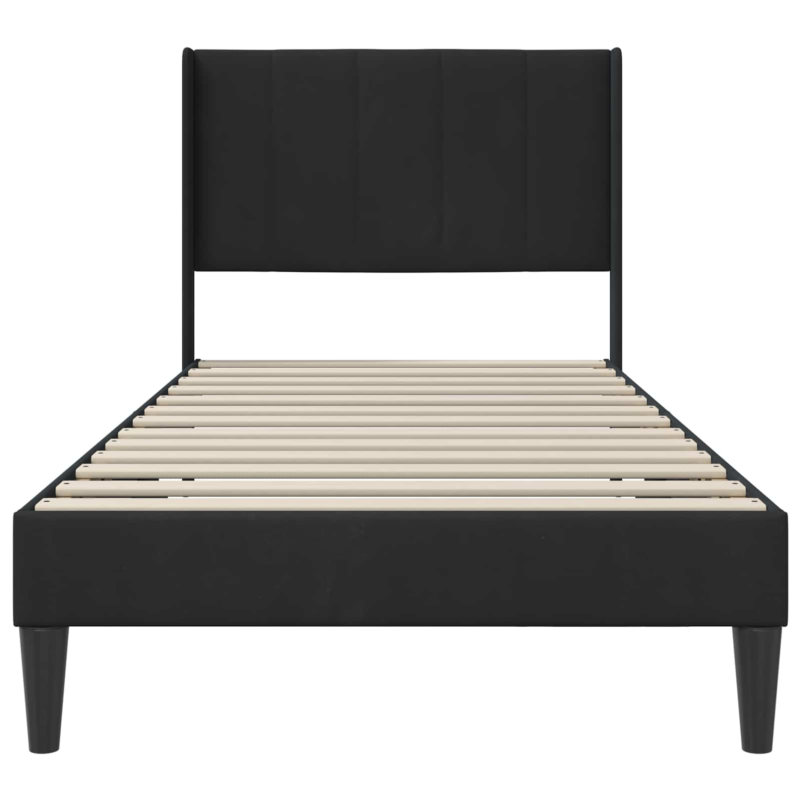 Estructura de cama con cabecera Negro 100 x 200 cm Terciopelo