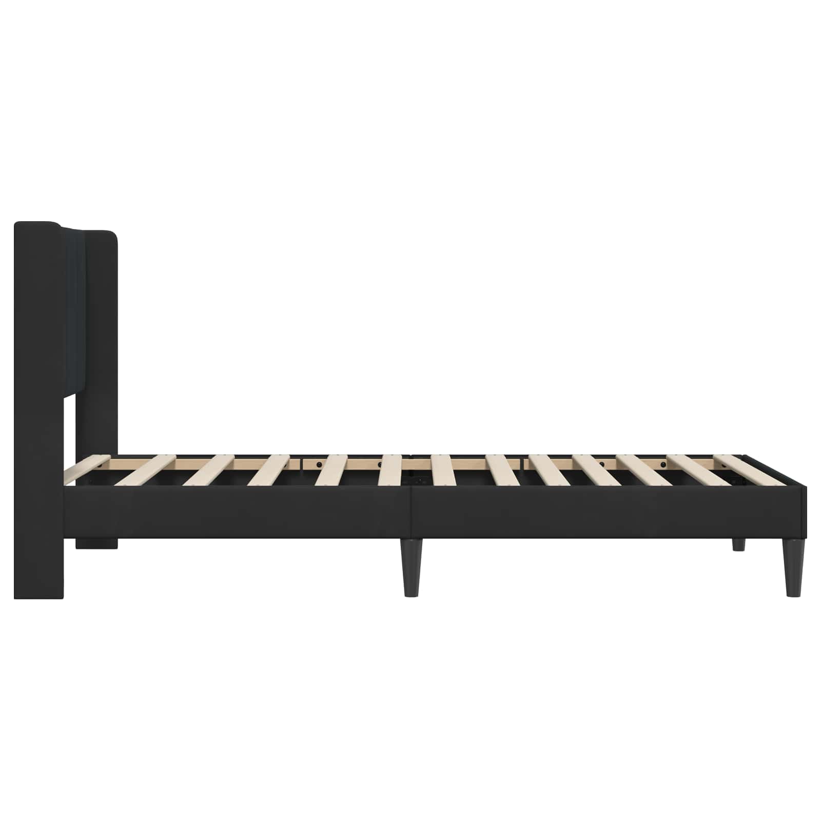 Estructura de cama con cabecera Negro 100 x 200 cm Terciopelo