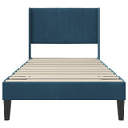 Estructura de cama con cabecera Azul 100 x 200 cm Terciopelo