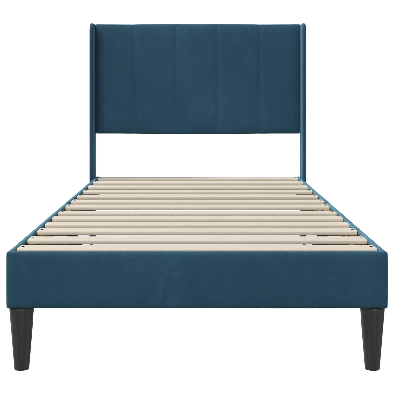 Estructura de cama con cabecera Azul 100 x 200 cm Terciopelo