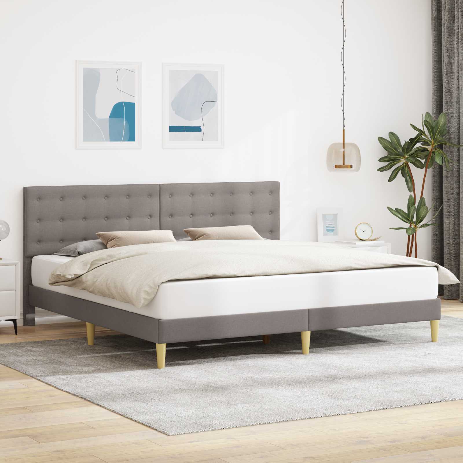 Kids' bed with headboard Jeans Blue 80 x 160 cm fabric