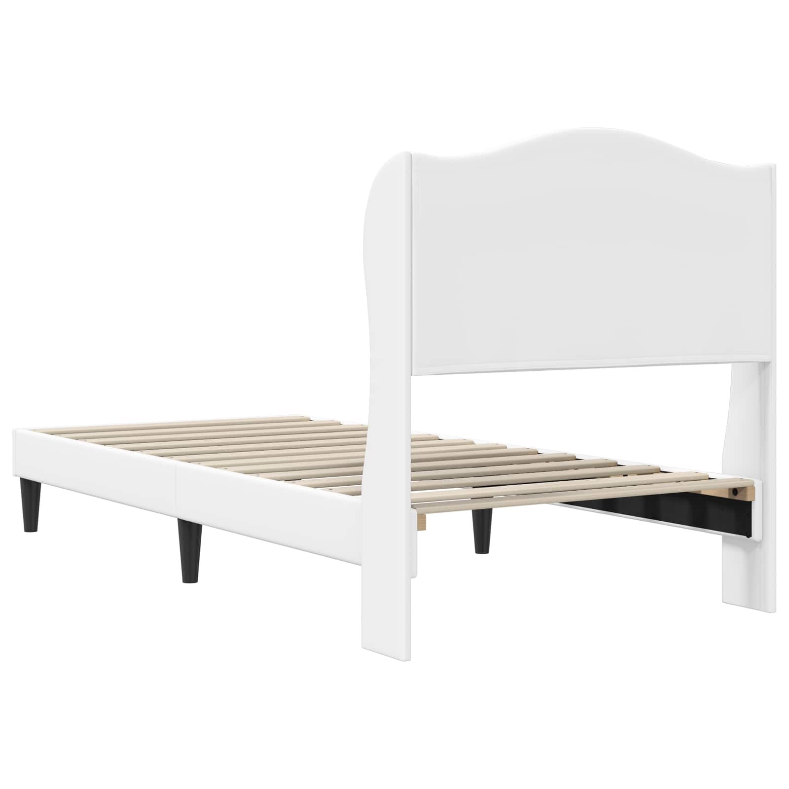 Estructura de cama Blanco 100 x 200 cm Cuero sintético