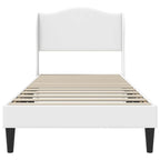 Estructura de cama Blanco 100 x 200 cm Cuero sintético