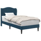 Estructura de cama con cabecera Azul 100 x 200 cm Terciopelo