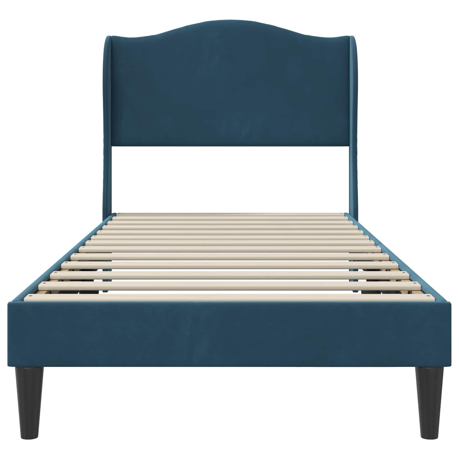 Estructura de cama con cabecera Azul 100 x 200 cm Terciopelo