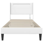 Estructura de cama Blanco 100 x 200 cm Cuero sintético