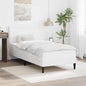 Estrutura de cama Branco 100 x 200 cm Couro sintético