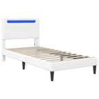 Estructura de cama Blanco 100 x 200 cm Cuero sintético
