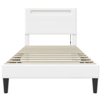 Estructura de cama Blanco 100 x 200 cm Cuero sintético