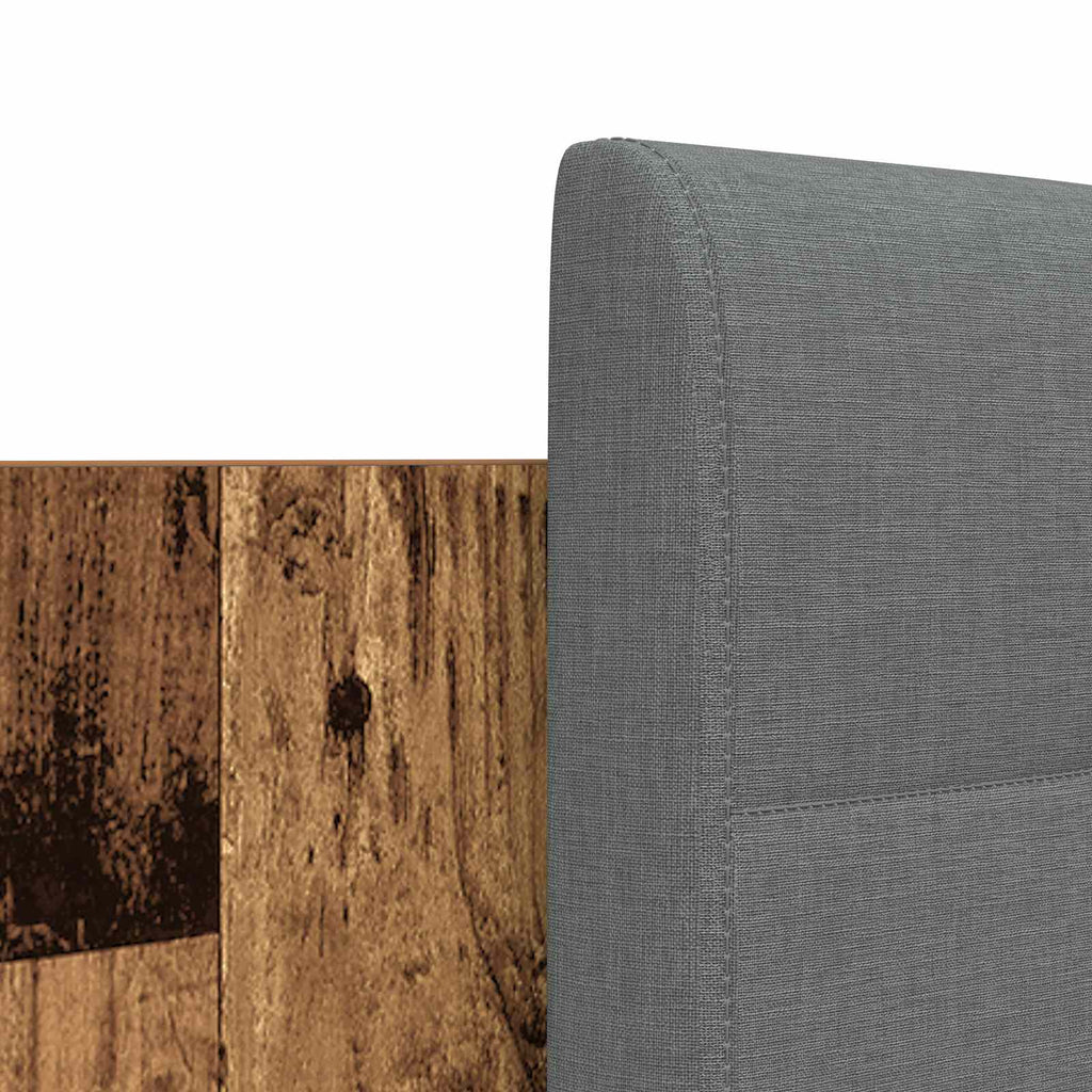 Estructura de cama con cabecero Madera envejecida 120 x 200 cm