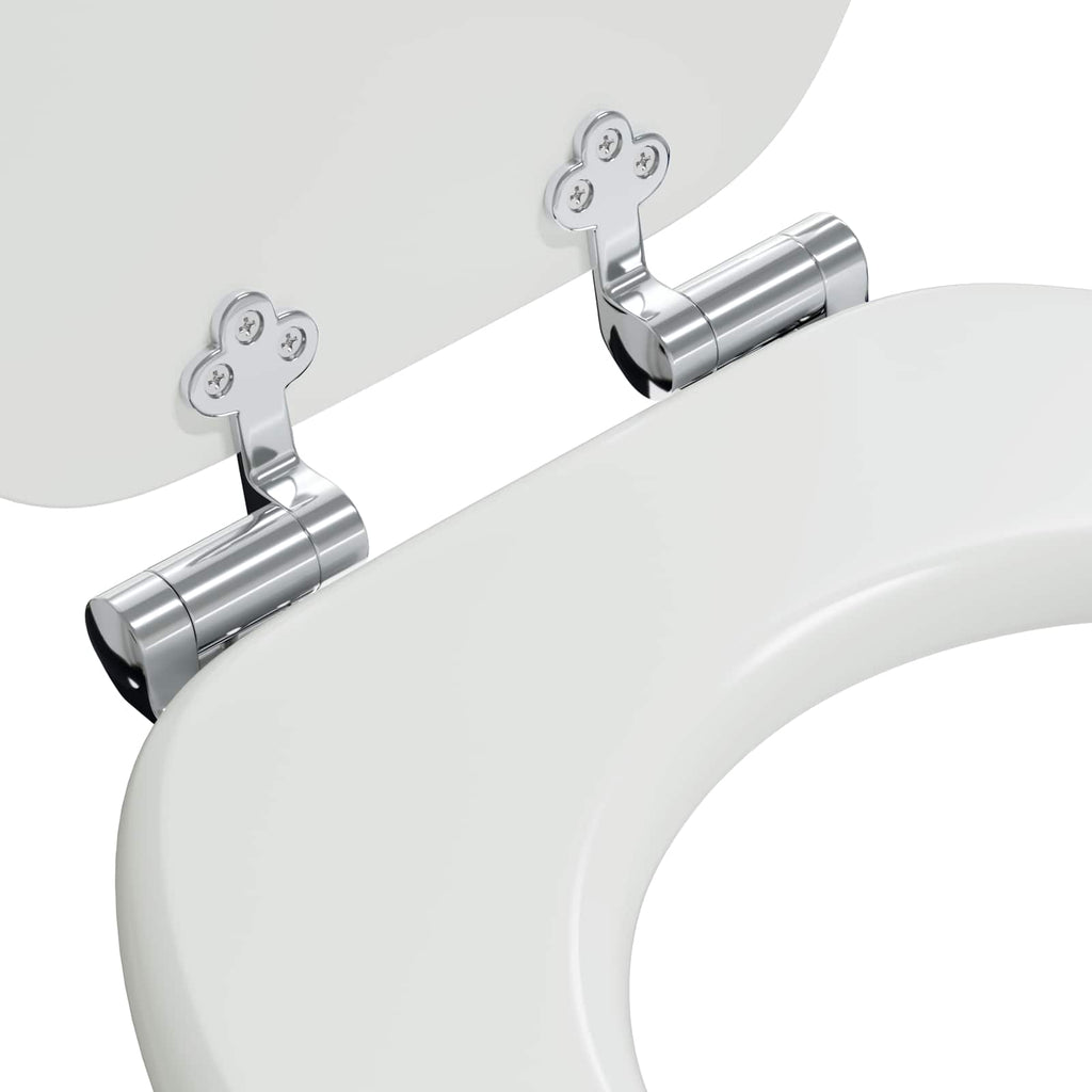 Asiento de inodoro de cierre suave 2 pcs 44 x 38 cm