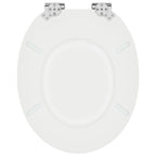 Asiento de inodoro de cierre suave 2 pcs 44 x 38 cm