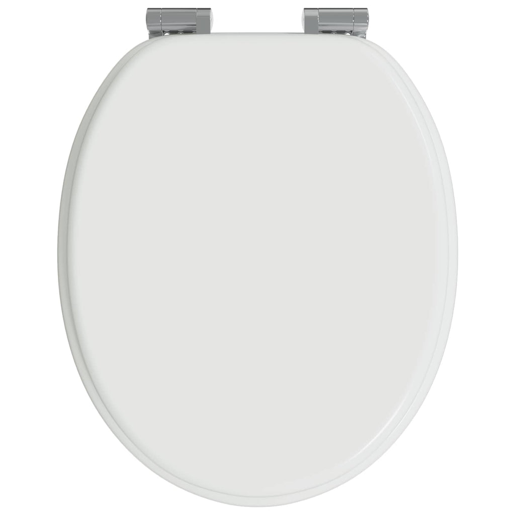 Asiento de inodoro de cierre suave 2 pcs 44 x 38 cm