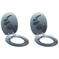 Asiento de inodoro de cierre suave 2 pcs 44 x 38 cm