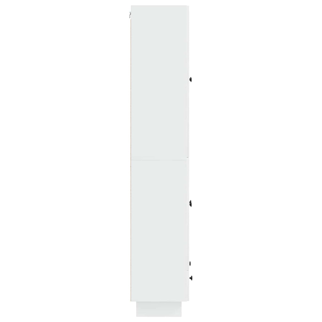 Juego de armarios 2 pcs Blanco Brillante 66 x 34,5 x 95 cm