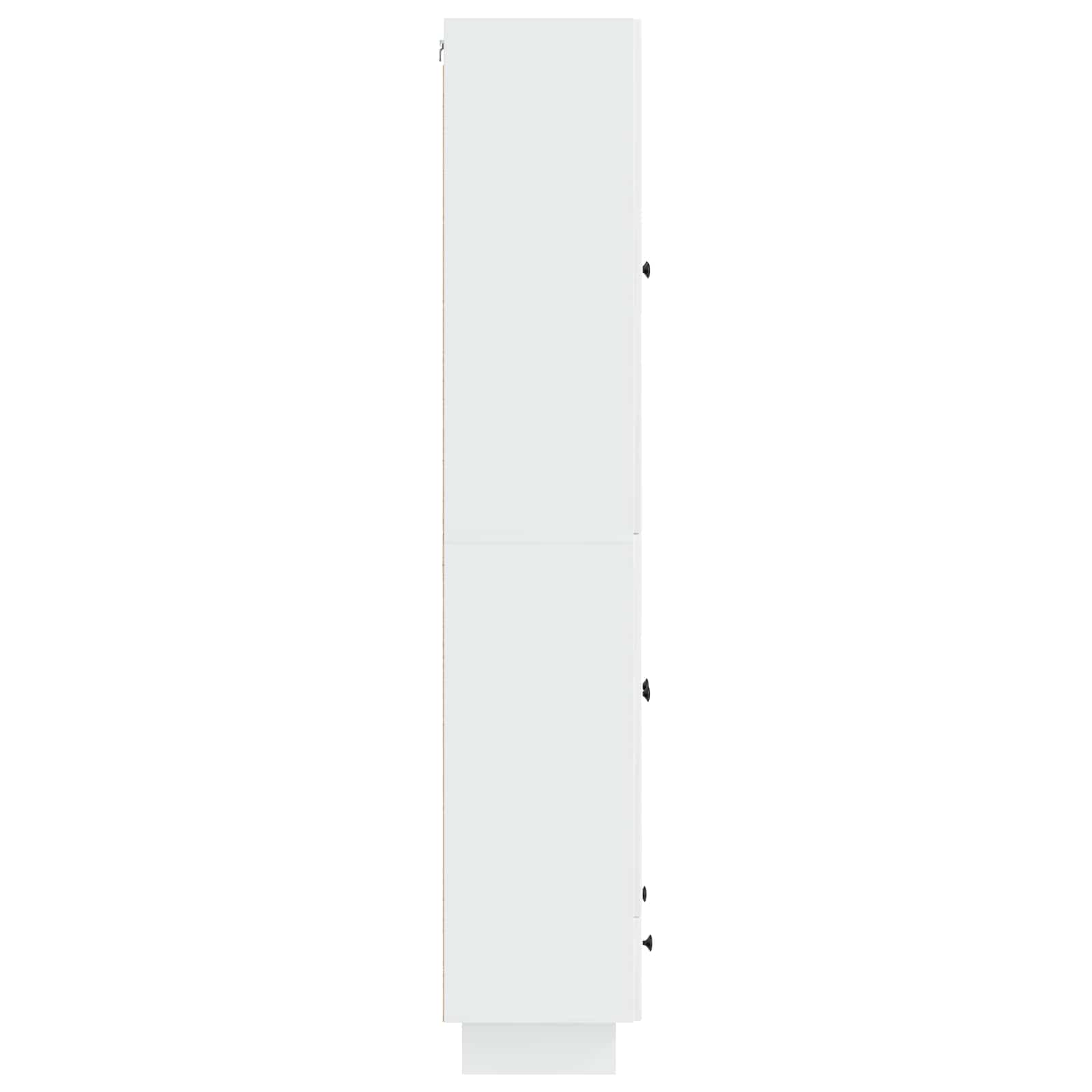 Juego de armarios 2 pcs Blanco Brillante 66 x 34,5 x 95 cm