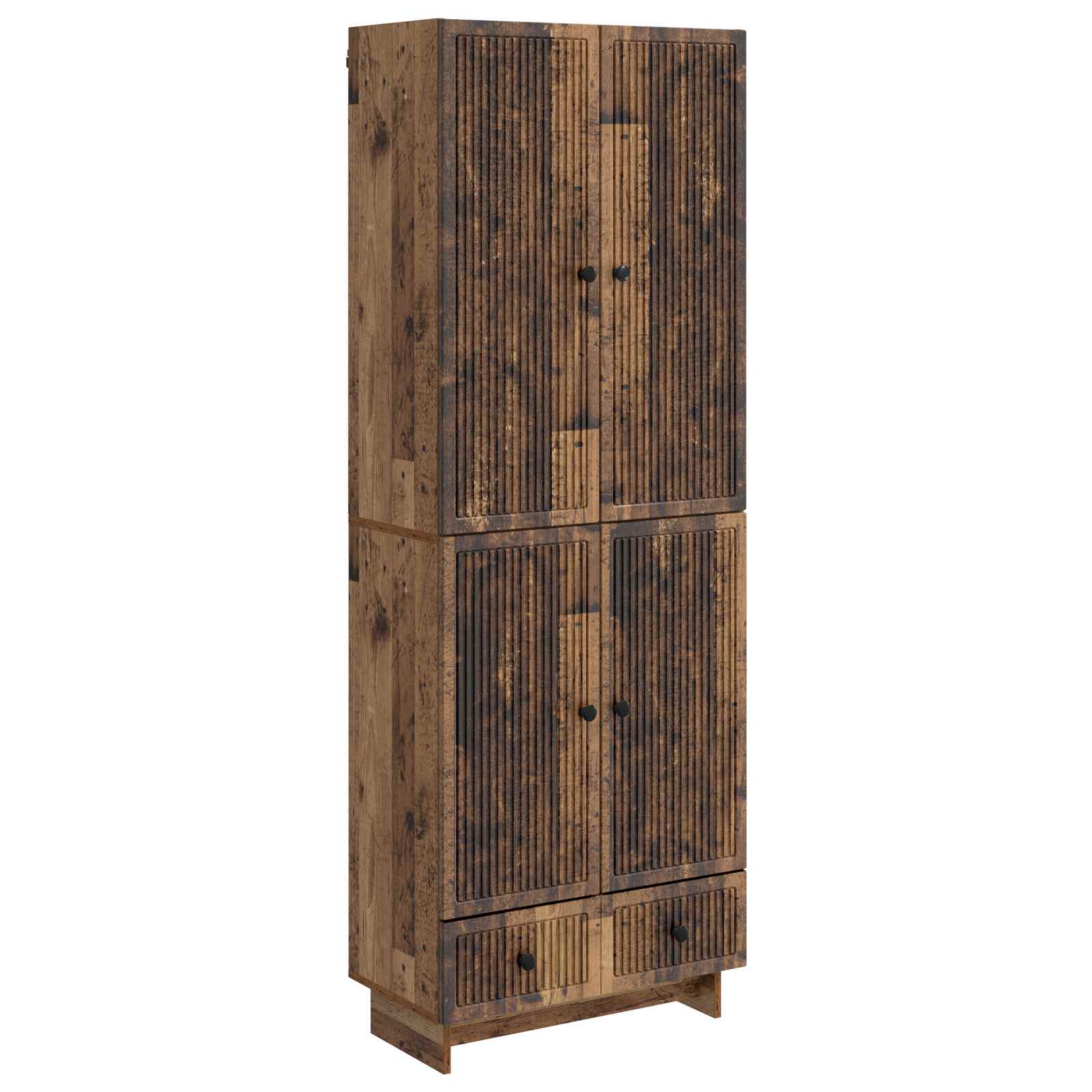 Juego de armarios 2 pcs Blanco Brillante 66 x 34,5 x 95 cm
