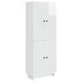 Juego de armarios 2 pcs Blanco Brillante 66 x 34,5 x 90 cm