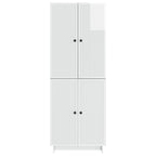 Juego de armarios 2 pcs Blanco Brillante 66 x 34,5 x 90 cm