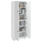 Juego de armarios 2 pcs Blanco Brillante 66 x 34,5 x 90 cm