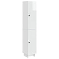 Juego de armarios 2 pcs Blanco Brillante 34,5 x 33 x 90 cm