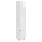 Juego de armarios 2 pcs Blanco Brillante 34,5 x 33 x 90 cm