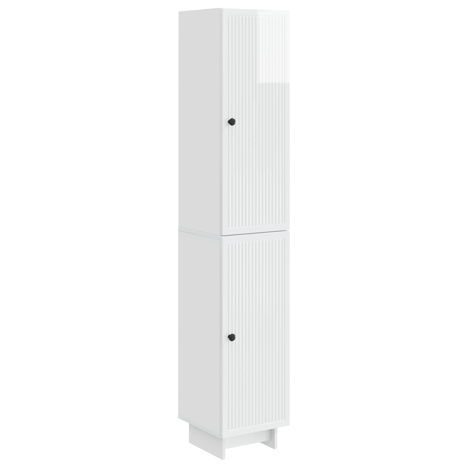 Juego de armarios 2 pcs Blanco Brillante 34,5 x 33 x 90 cm
