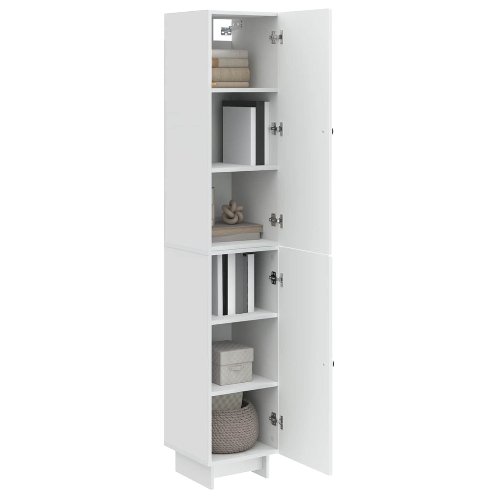 Juego de armarios 2 pcs Blanco Brillante 34,5 x 33 x 90 cm