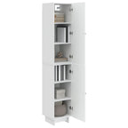 Juego de armarios 2 pcs Blanco Brillante 34,5 x 33 x 90 cm