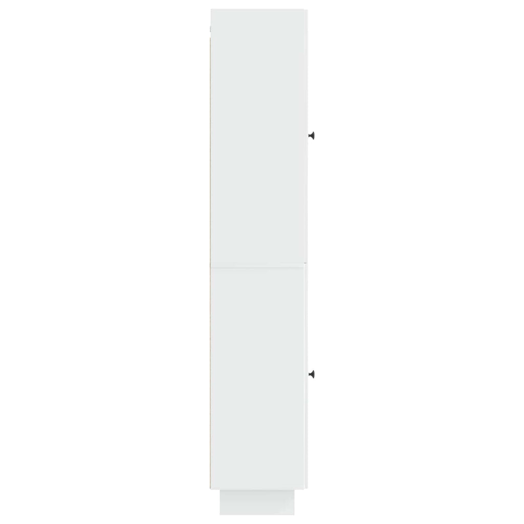 Juego de armarios 2 pcs Blanco Brillante 34,5 x 33 x 90 cm