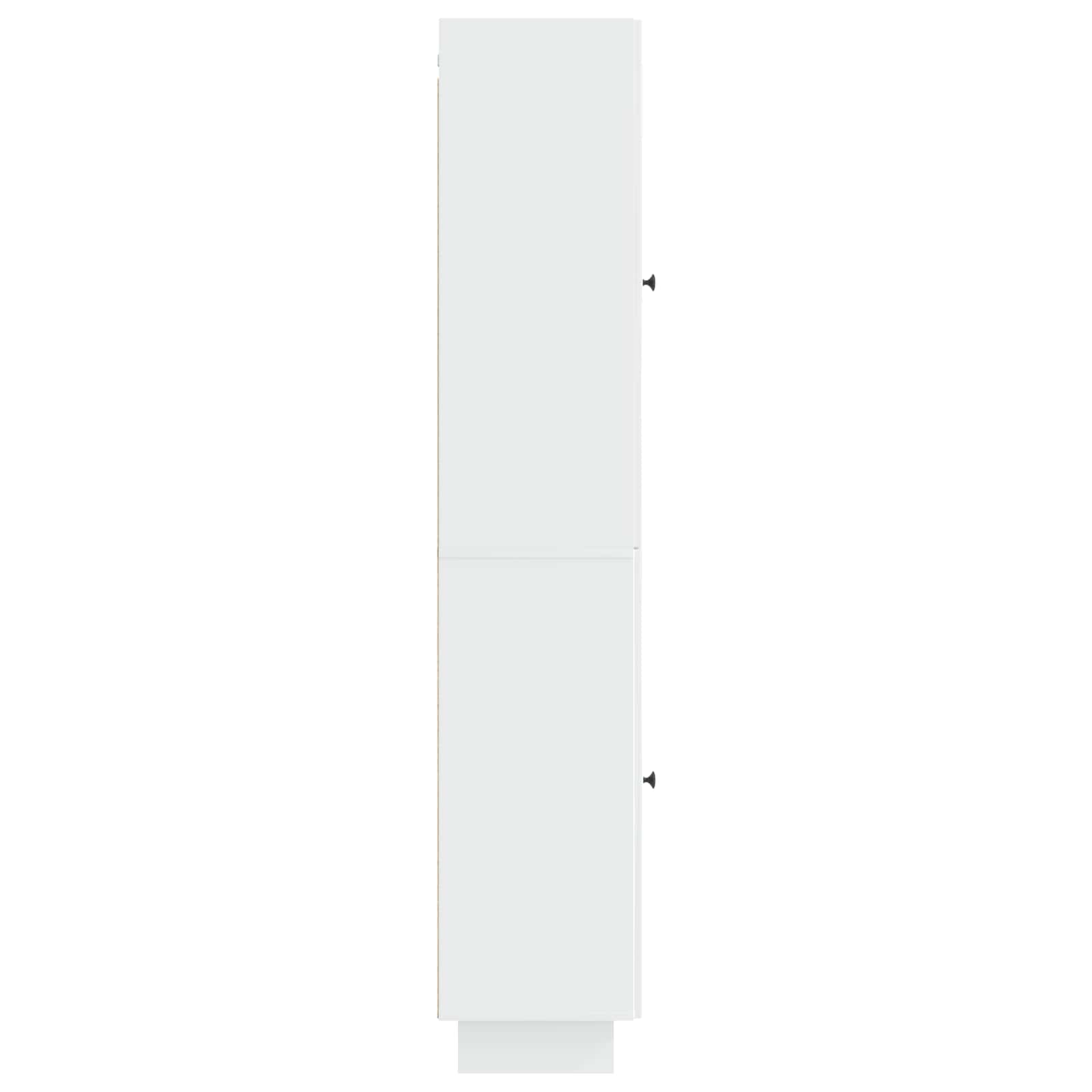 Juego de armarios 2 pcs Blanco Brillante 34,5 x 33 x 90 cm