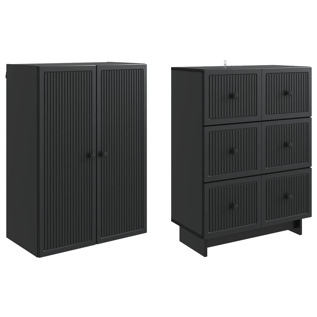 Juego de armarios 2 pcs 66 x 34,5 x 90 cm Madera de ingeniería