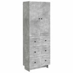 Juego de armarios 2 pcs Gris Hormigón 66 x 34,5 x 90 cm