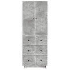 Juego de armarios 2 pcs Gris Hormigón 66 x 34,5 x 90 cm