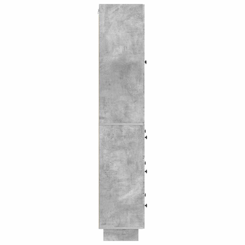 Juego de armarios 2 pcs Gris Hormigón 66 x 34,5 x 90 cm